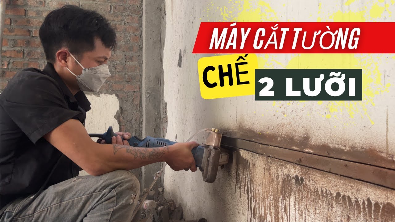 Máy Cắt Tường Caowang CW1336 Chế Từ 1 Lưỡi Sang 2 Lưỡi Cắt Tại Công Trình Liệu Có Hiệu Quả ❓