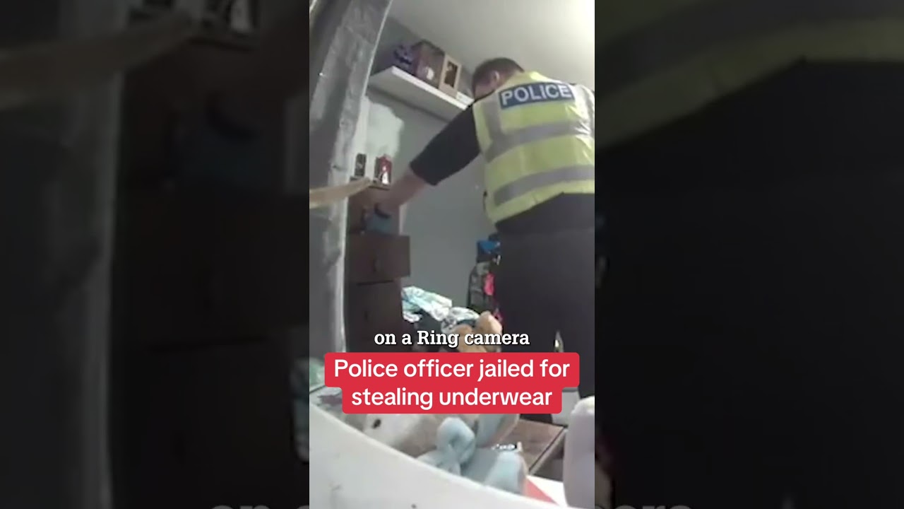 Police officer jailed for stealing underwear #themirror #news