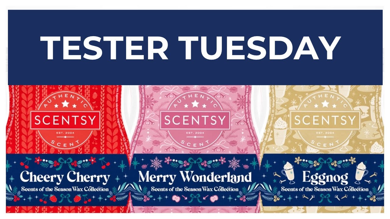 Tester Tuesday Cheery Cherry, Merry Wonderland, and Eggnog (Scentsy Reviews)