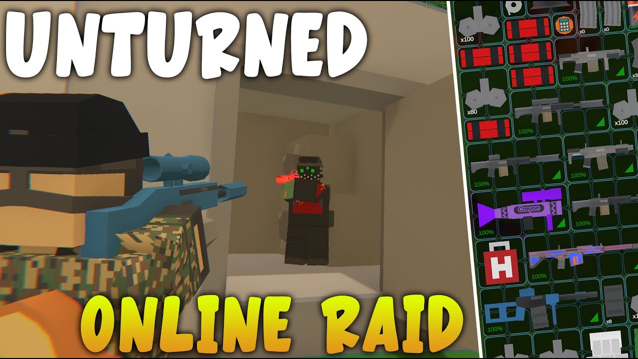 Unturned PVP - Solo Online Raiding Tryhard Group