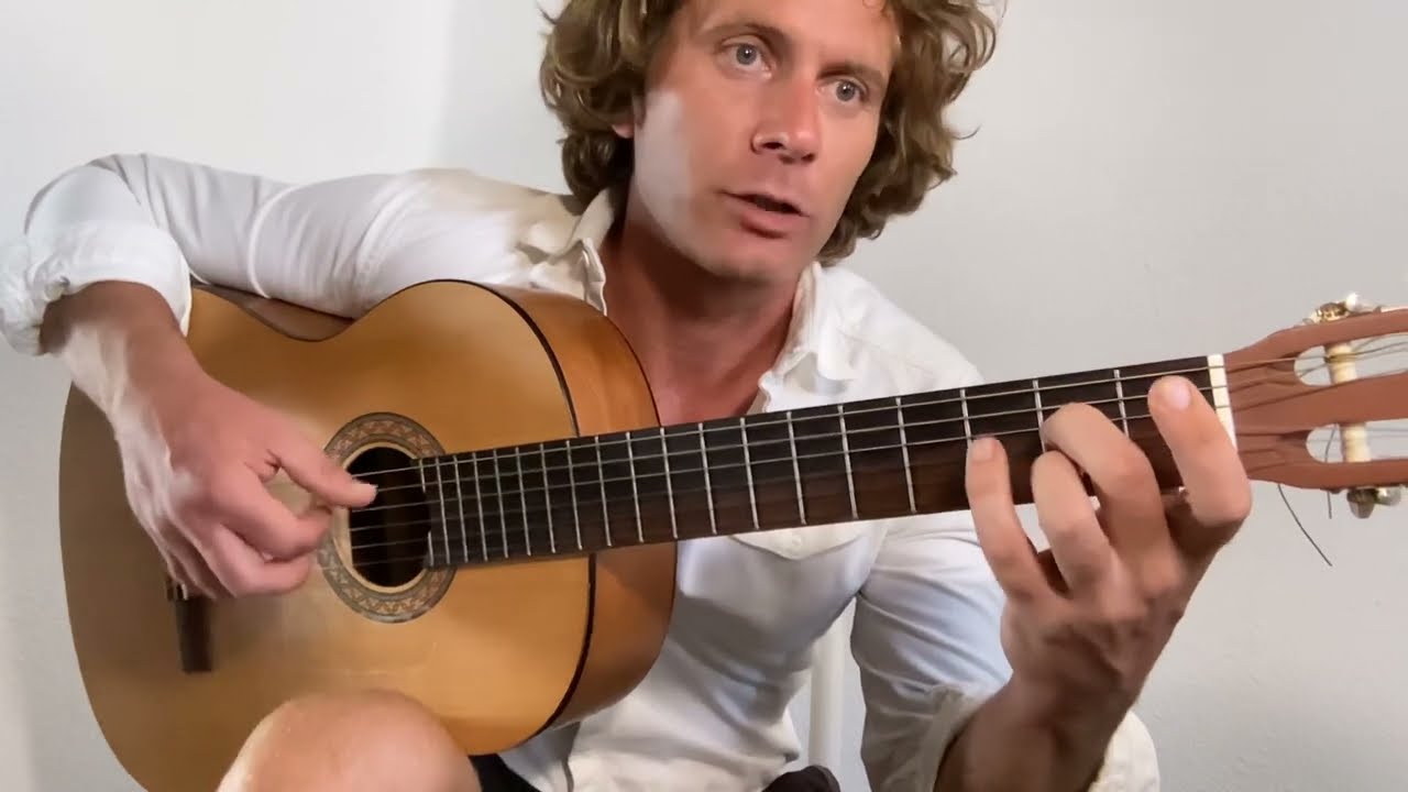 Easy Blues Shuffle in A (Fingerstyle Guitar Lesson)