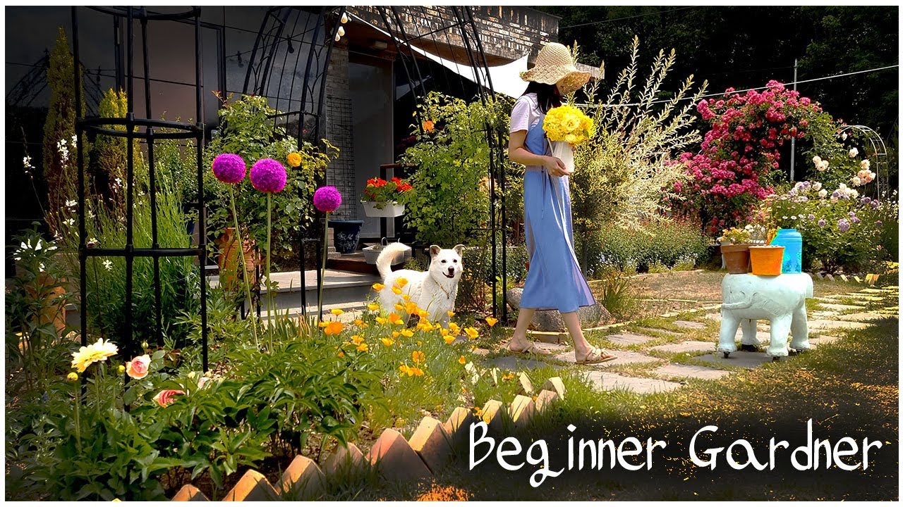 #45.Сад начала лета в июне🌼ㅣКрасивый сельский сад Кореи🐶ㅣПопробуйте вместе заняться садоводством.🤗