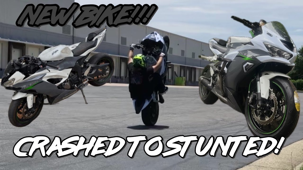 I Built a STUNT BIKE from a Crashed 2021 ZX6R!
