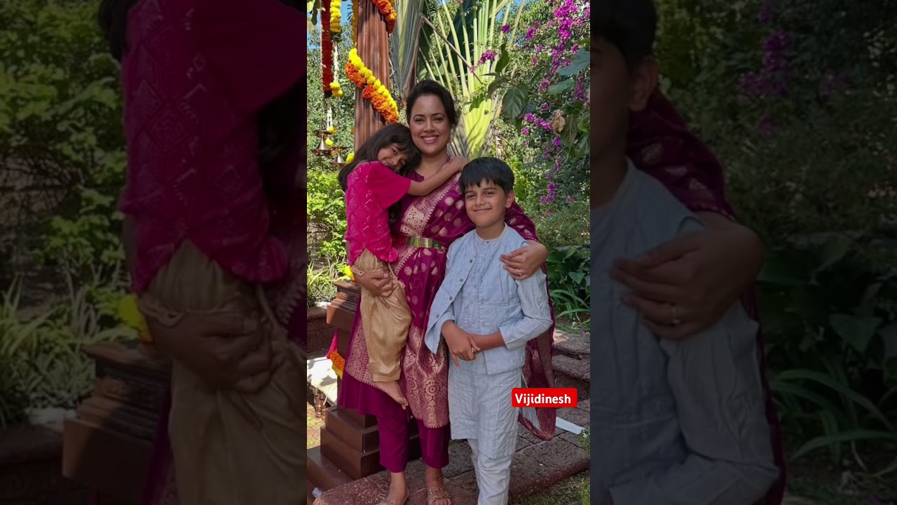 actress sameera reddy pictures with family 🎉🎊🫶#trending #sameerareddy