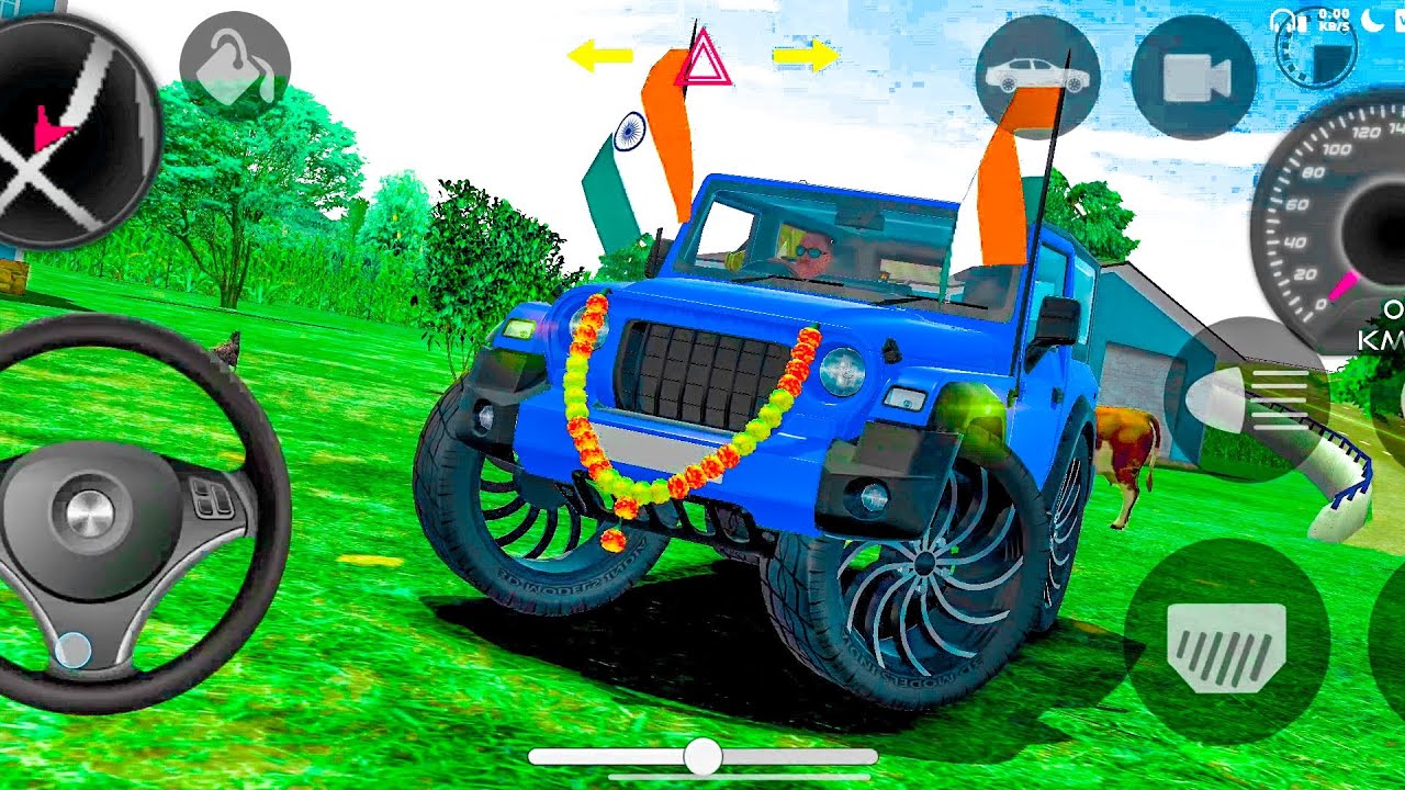 Modified Mahindra Thar😈Games:Indian Blue Thar (Gadi Wala Games) Car Game Android Game #2025#fyy 