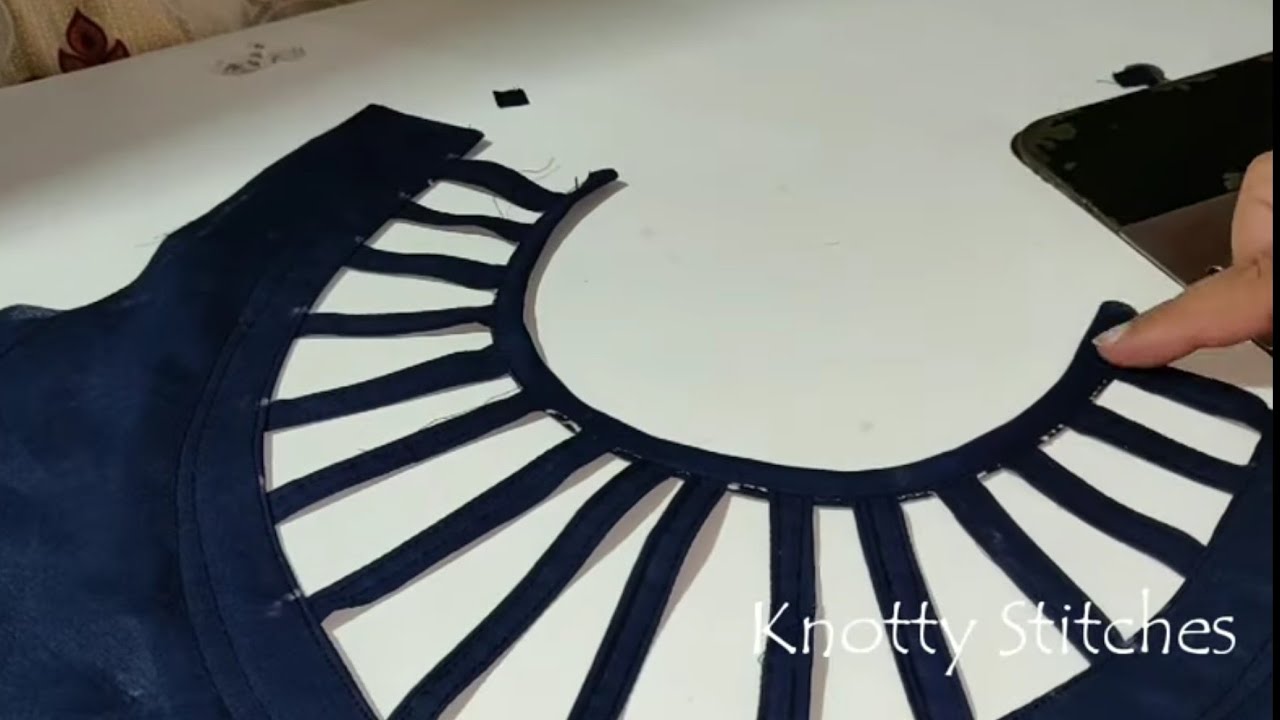 बंद गले का ख़ूबसूरत Design| Designer Neck Cutting and Stitching in hindi.
