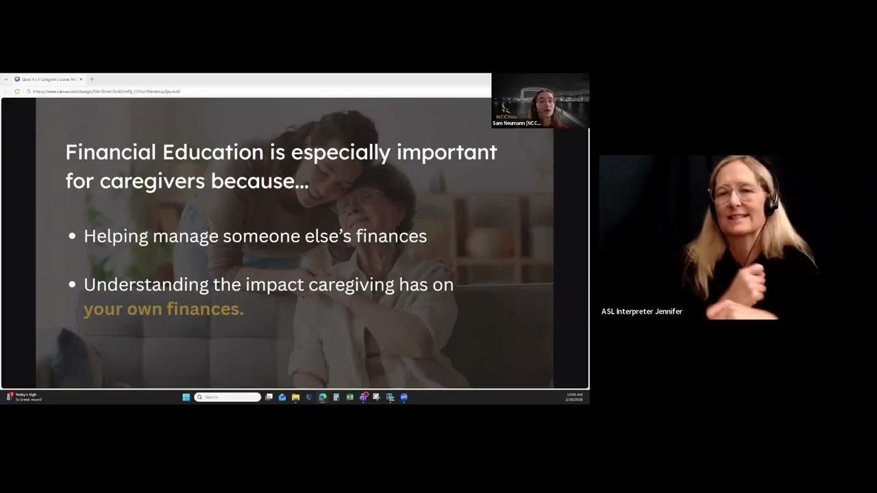 Webinar: Managing Money Caregiver's Guide to Finances