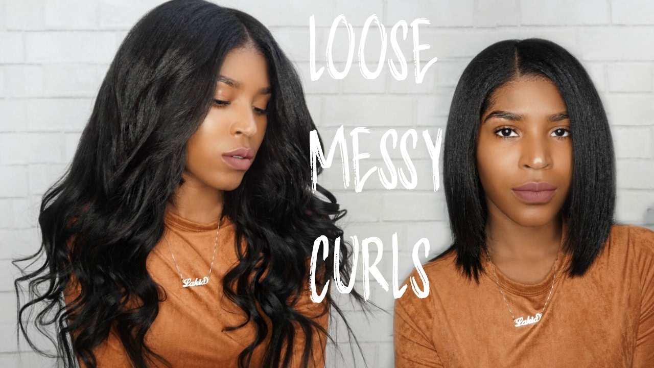 Valentine's Day Messy Curls | KRSHairGroup Knatural Straight Clip Ins
