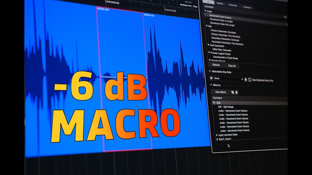 Atmer leiser machen Macro (Cubase Pro/ Nuendo)