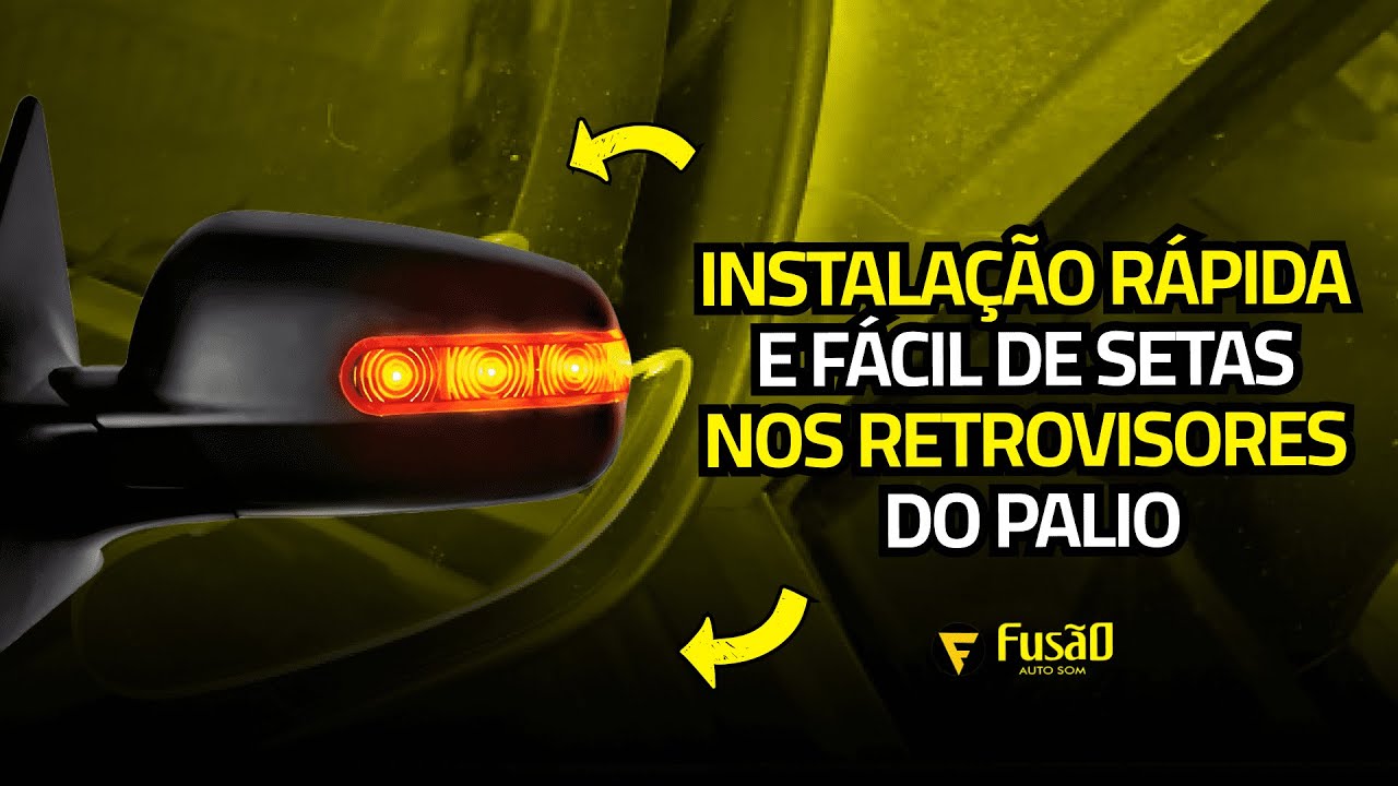 INSTALAÇÃO RÁPIDA E FÁCIL DE SETAS NOS RETROVISORES DO PALIO FIRE - VOCÊ NÃO VAI ACREDITAR!!!
