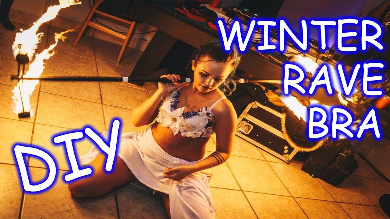 DIY WINTER RAVE BRA