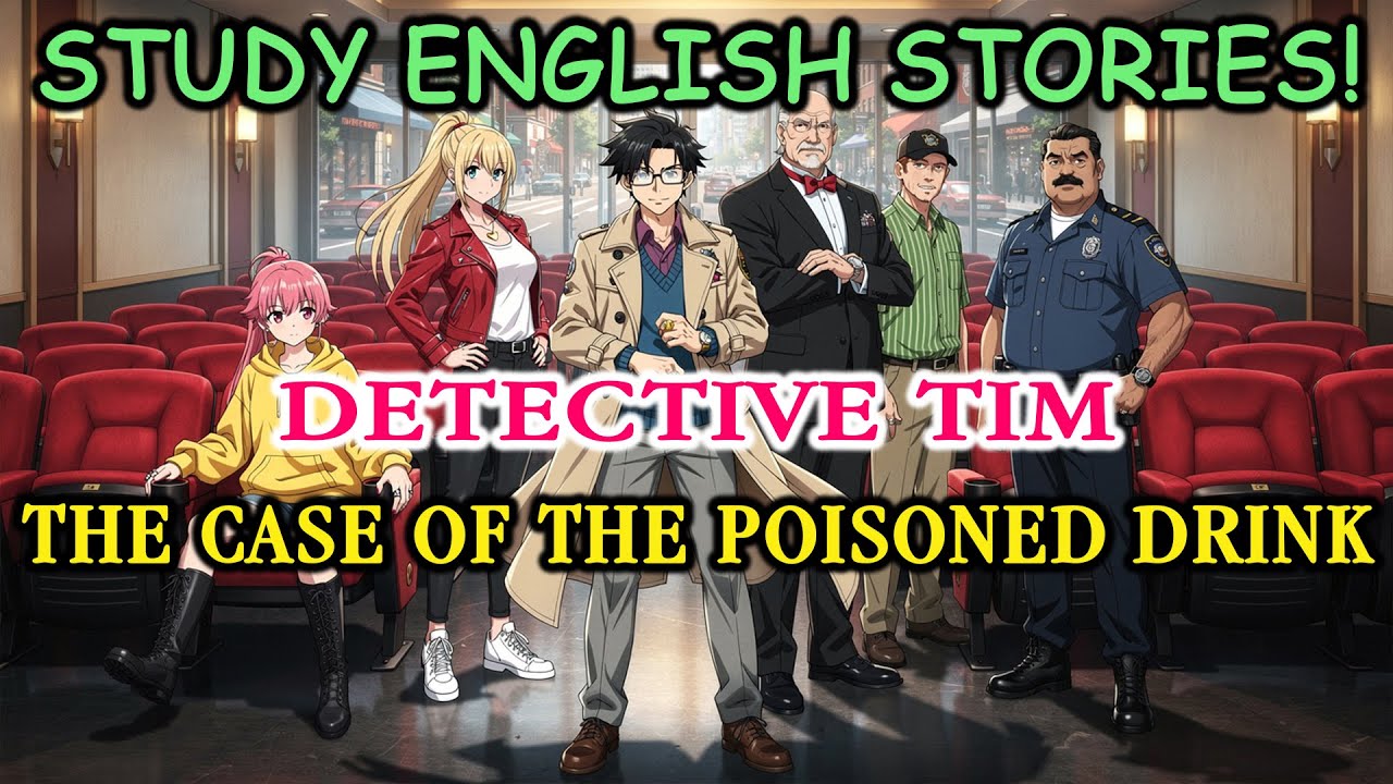 Learn English Through Story: Detective Tim and the Case of the Poisoned Drink #CinemaMystery