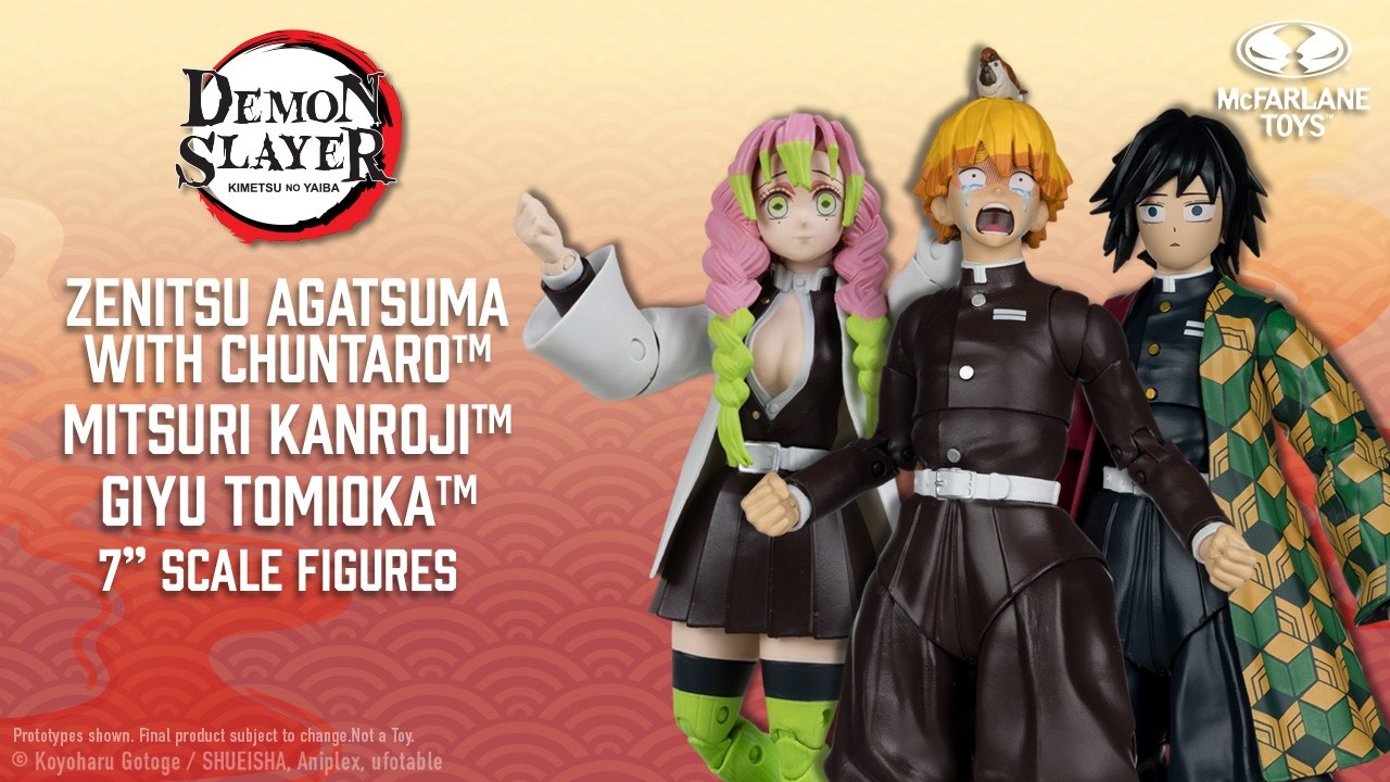 NEW Demon Slayer&trade; Giyu Tomioka&trade;, Mitsuri Kanroji & Zenitsu Agatsuma&trade; w/ Chuntaro&trade; | 7