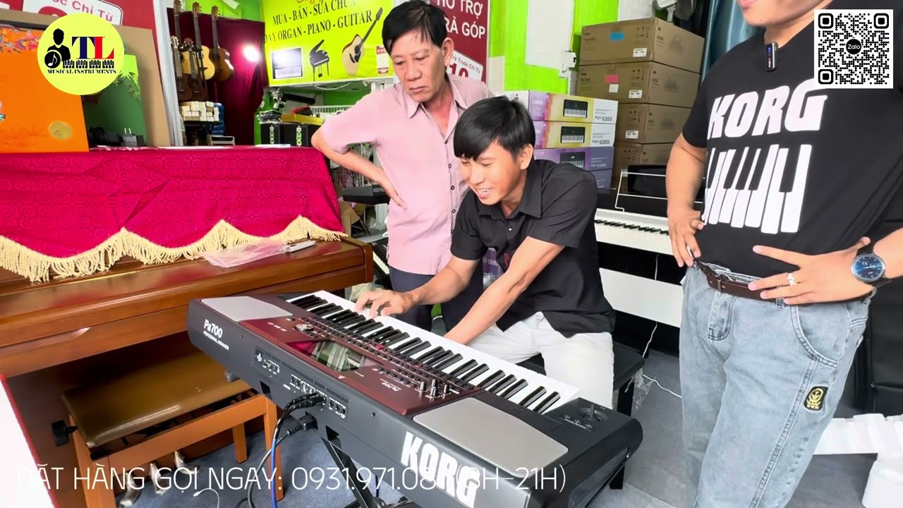 Đập Hộp Đàn Organ Korg Pa700 New, sản xuất năm 2025 - Giá 26.5 trọn bộ. 