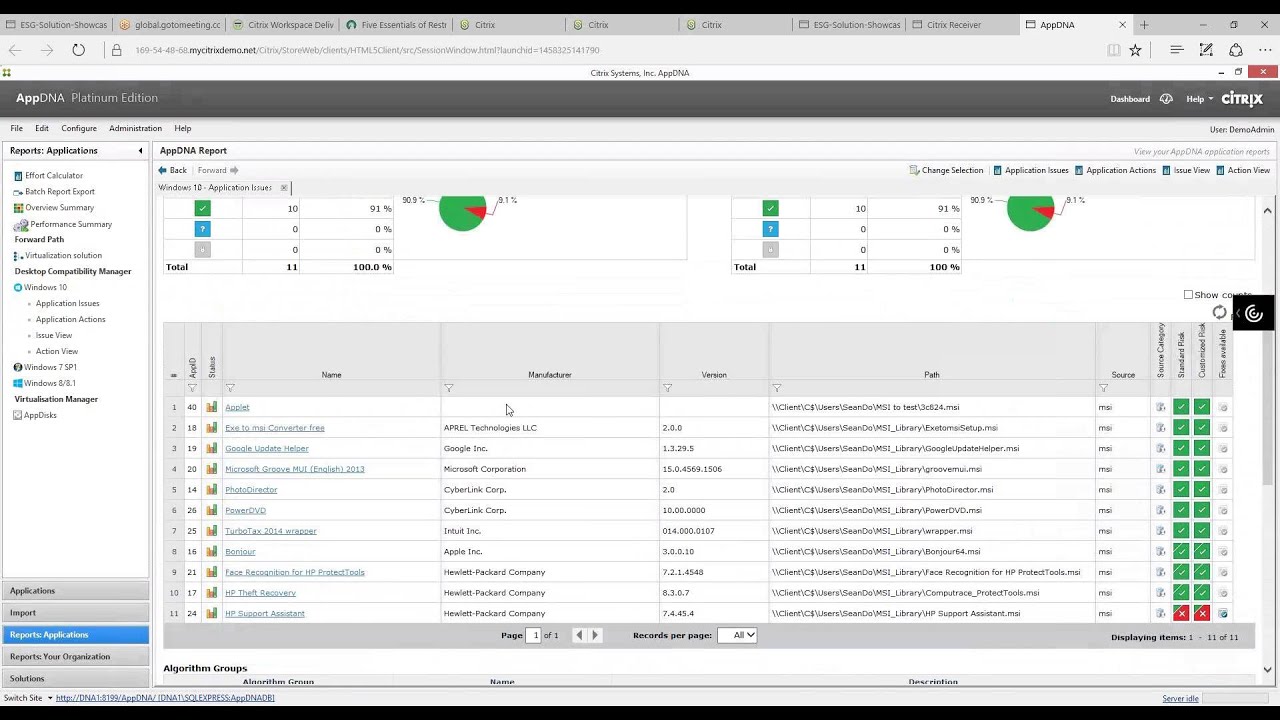 Citrix AppDNA Demo