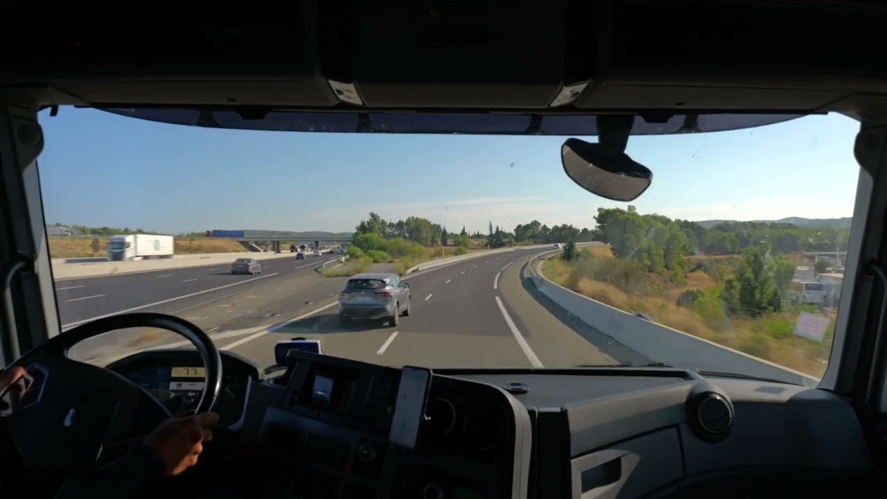 POV Truck Drive on A61 🚛 | Narbonne to Toulouse, France | ASMR Highway Driving (No Music)