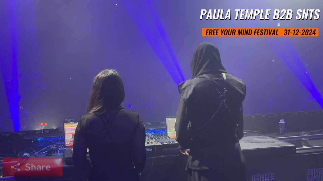 PAULA TEMPLE  B2B  SNTS | Free Your  Mind Festival | Exclusive  Clip ( Amsterdam🇳🇱 31-12-2024 )🖤🥷⛓️
