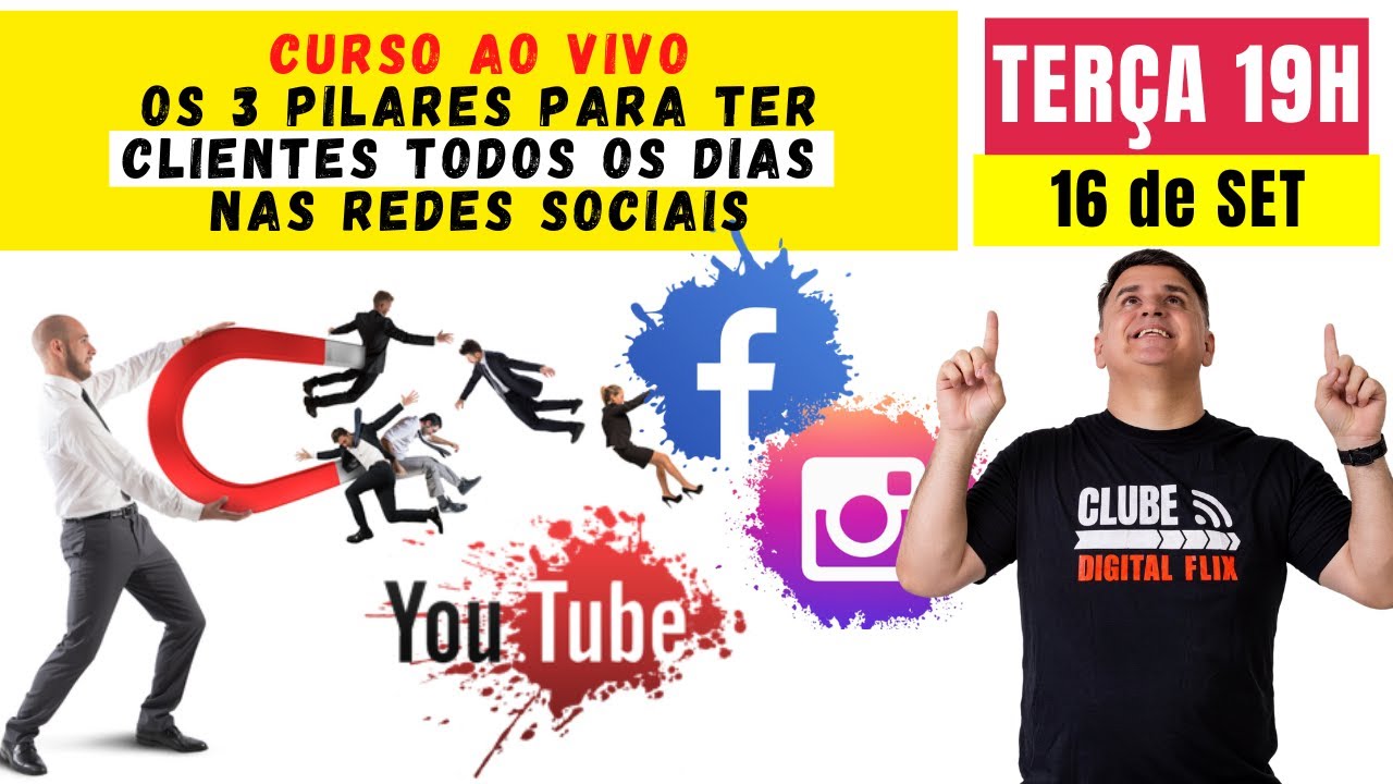 Curso Ao Vivo: Os 3 Pilares para ter Clientes Todos os Dias