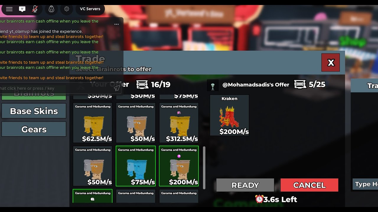 Trading and dueling  in sab