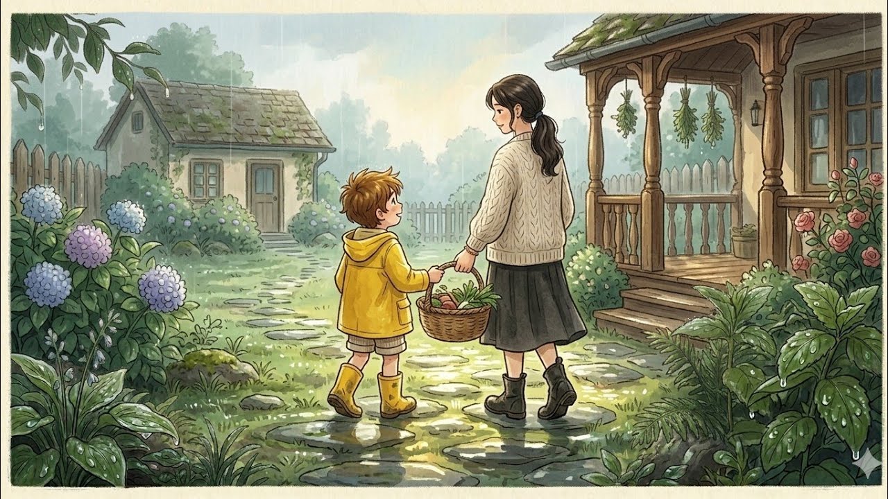 The Garden After the Storm 🌿 Slow Living ASMR (Ghibli Inspired)