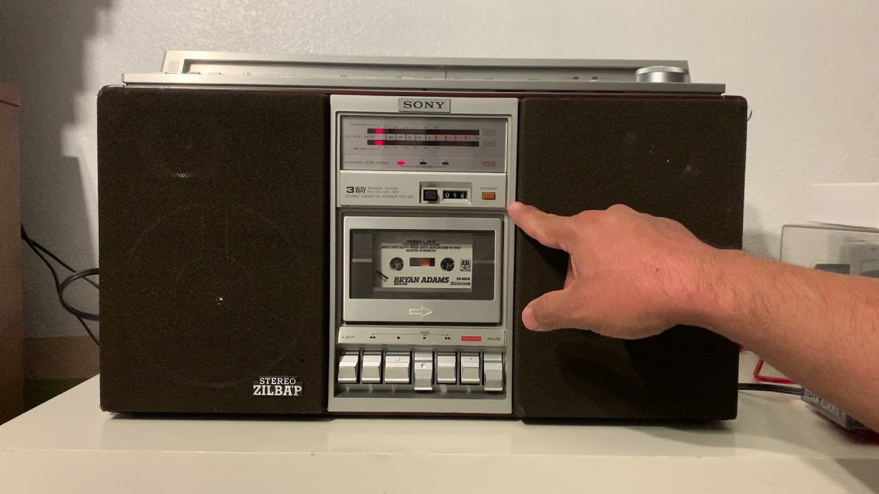 Sony cfs-85s “silbap” boombox ghettoblaster