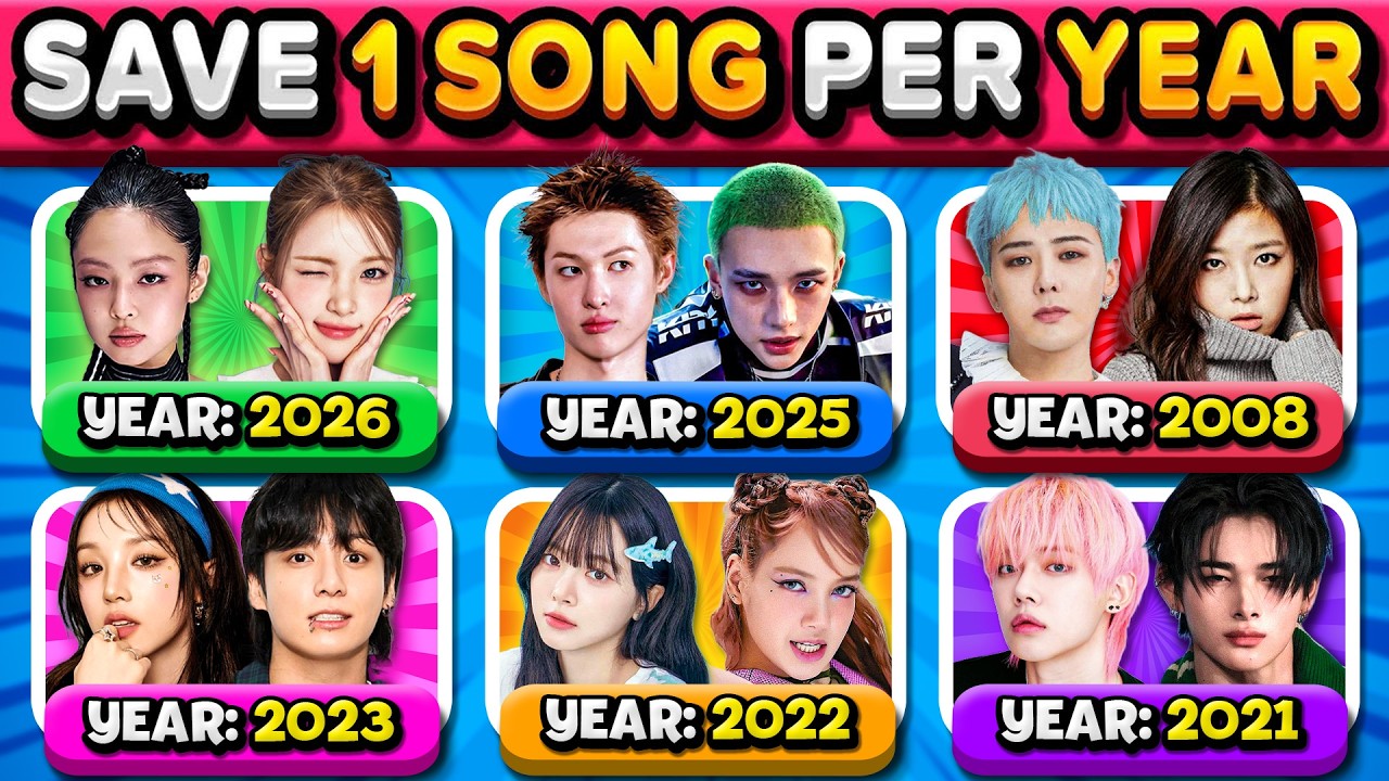 Save one Kpop Song 🎶 Random Year Edition (6 Songs Per Round) | Kpop Game 2026