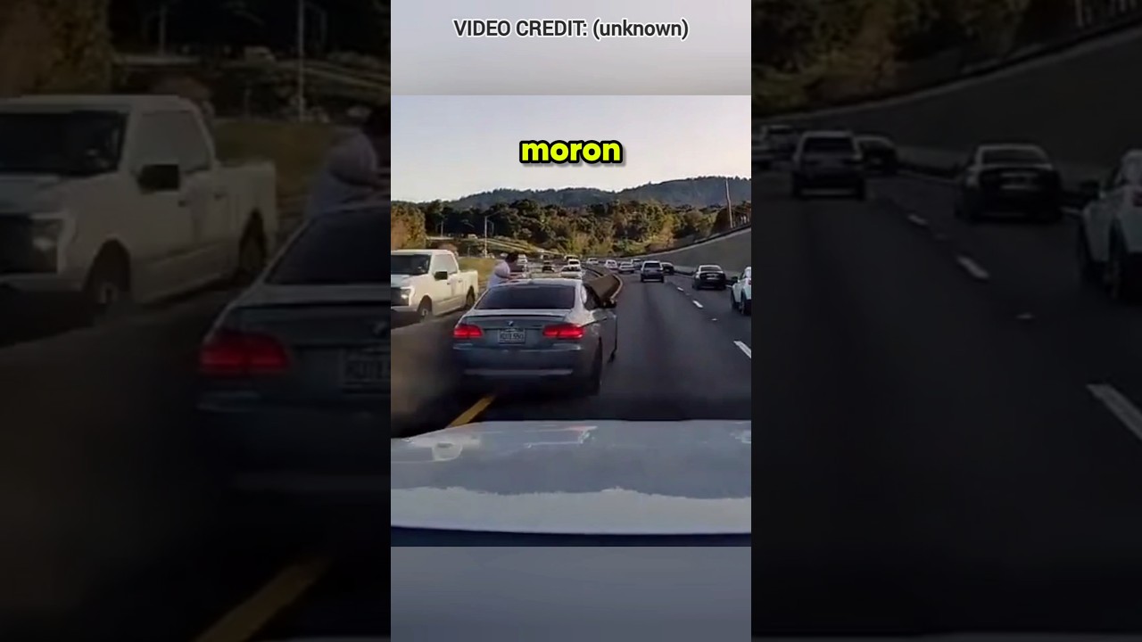 Road Raging IDIOT Gets Instant Karma!