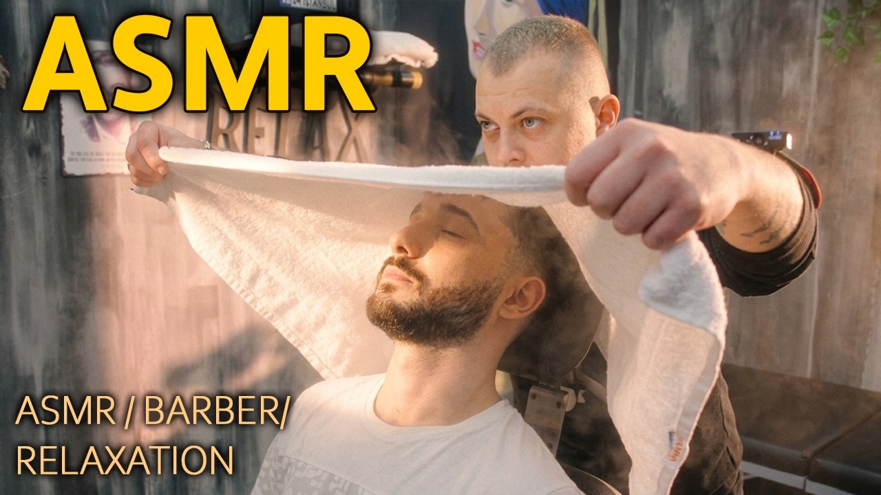 DEEP STREAM FACE MASSAGE | Relaxing Chest Hair Removal (asmr massage)