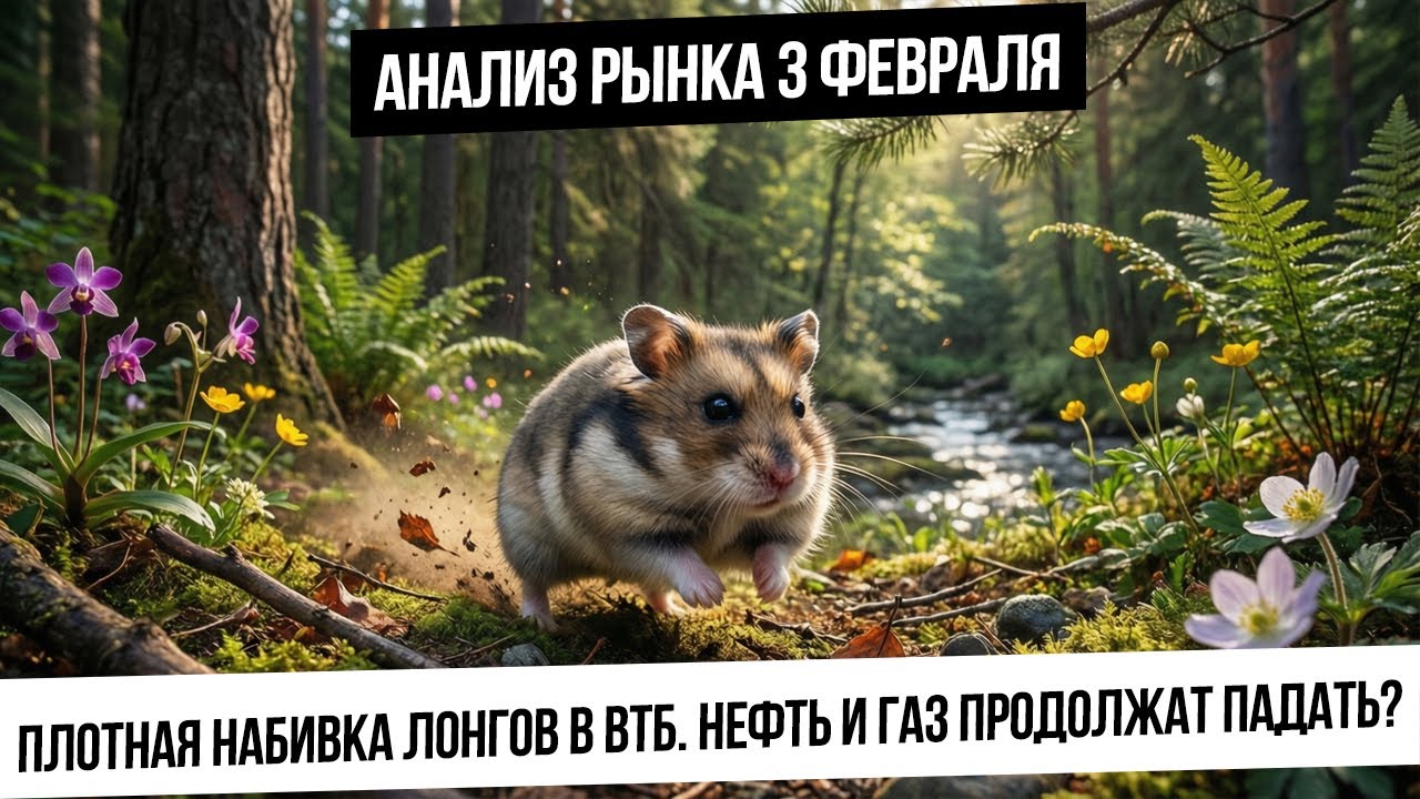 Анализ рынка 3 февраля. Плотная набивка лонгов в ВТБ. Газ допадал? Золото и серебро развернулись?
