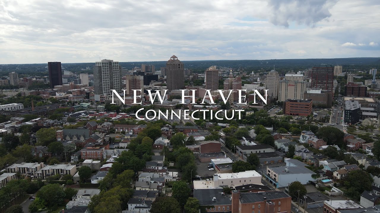 New Haven, Connecticut - [4K] Drone Tour