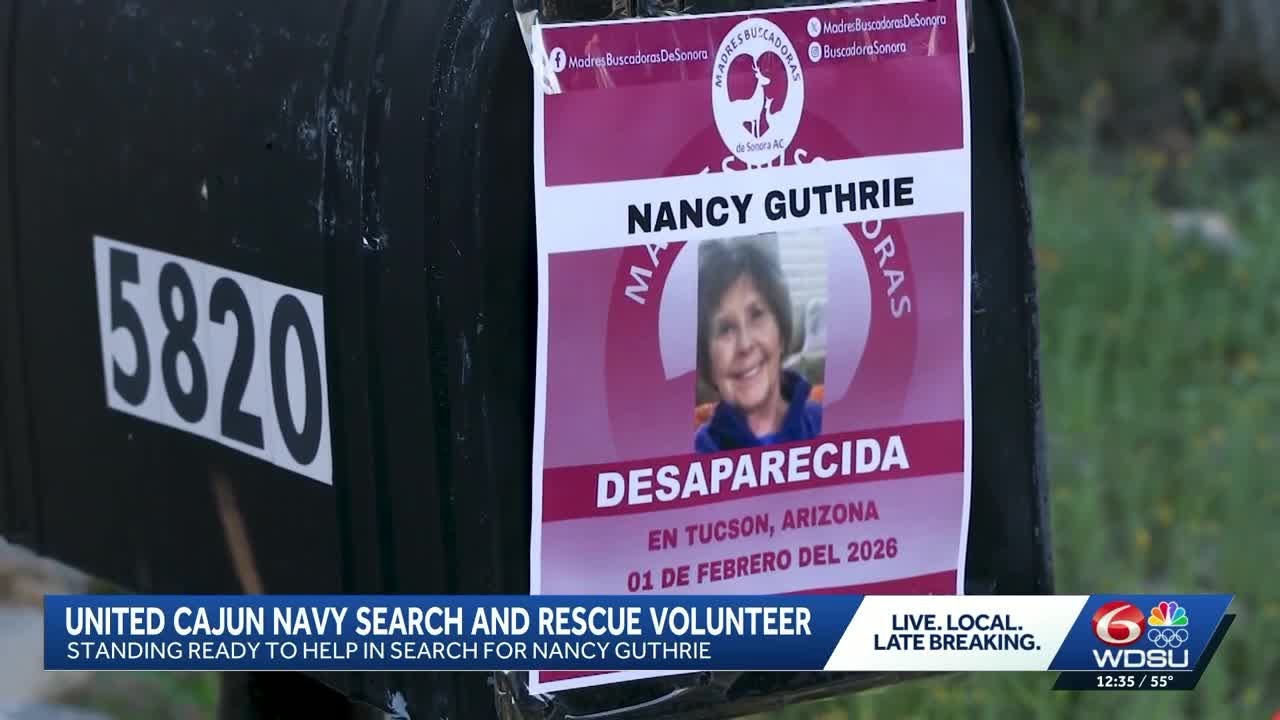 United Cajun Navy search and rescue volunteer standing ready to help in search for Nancy Guthrie