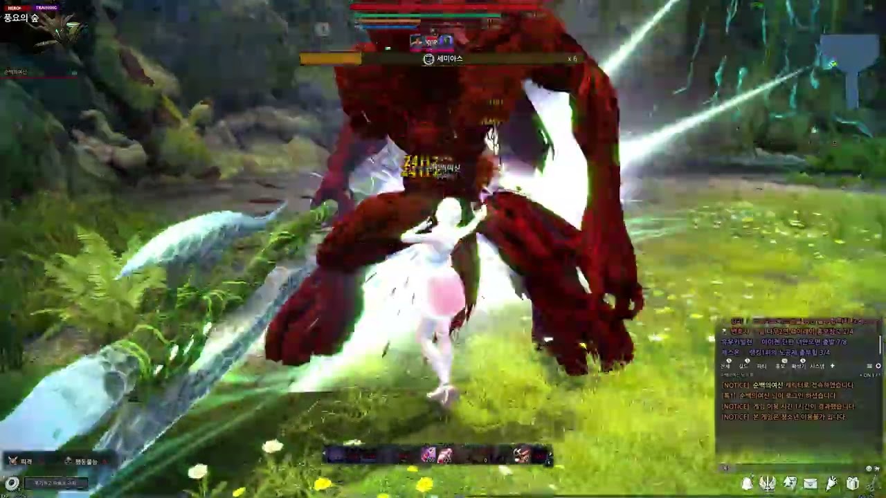 마영전 체른 세미아스 힢 솔플 3피격 / Vindictus Charon Semias Hero+ Solo 3 Hits