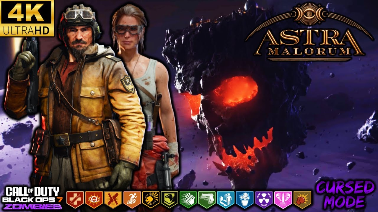 BO7 ЗОМБИ *ASTRA MALORUM* ПАСХАЛЬНОЕ ЯЙЦО ЗАВЕРШЕНО!! (4K 60 FPS) BLACK OPS 7 ПРОКЛЯТЫЙ РЕЖИМ (2 ...