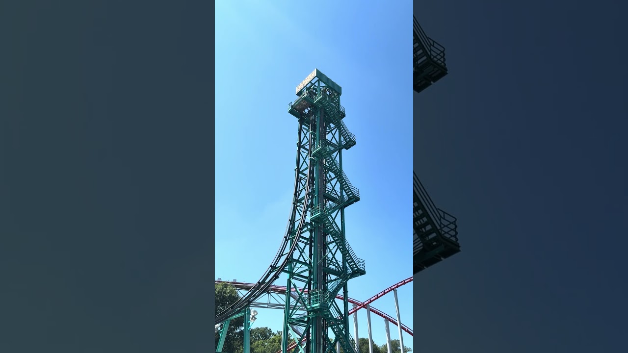 A Genuinely Frightening Drop | Demon Drop at Dorney Park. #shorts