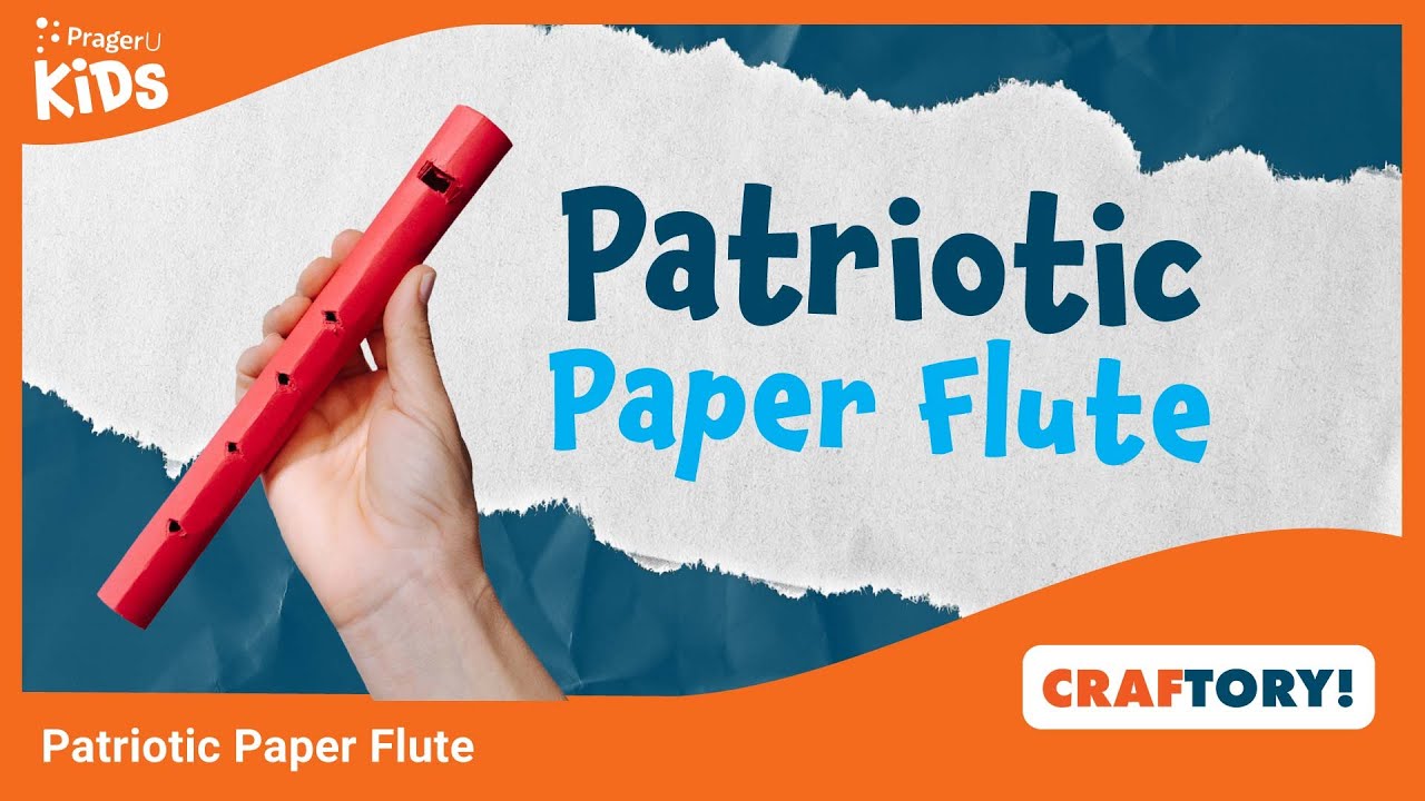 Patriotic Paper Flute