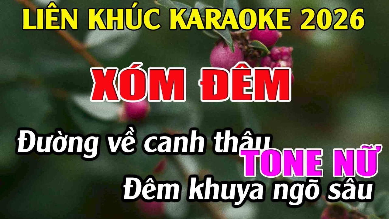 Liên Khúc Karaoke Tone Nữ Dễ Hát Karaoke Xóm Đêm Karaoke Tuyệt Phẩm - Beat Mới