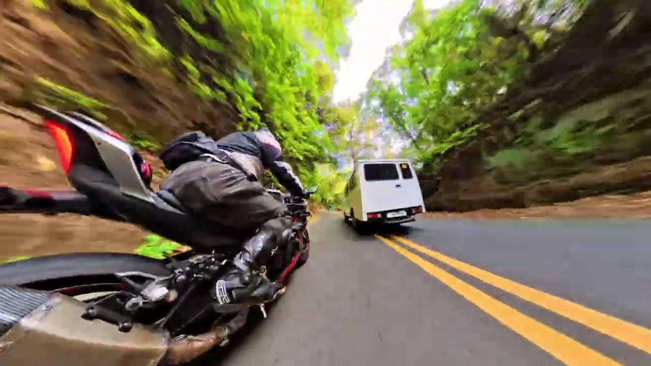Insta 360 X5 5k 60fps HDR Exported 1080p Rear Quarter view mounted 6 inches further than side mirror