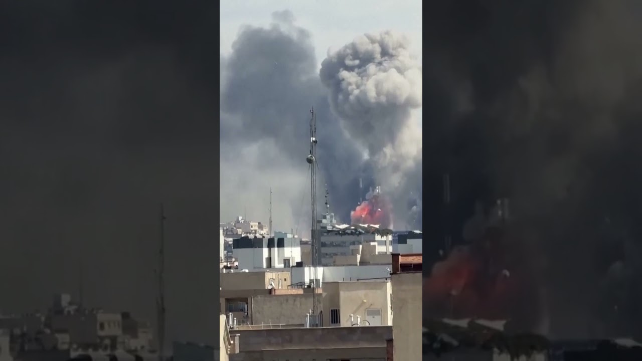 Blast hits Tehran as Israel targets city center #shorts
