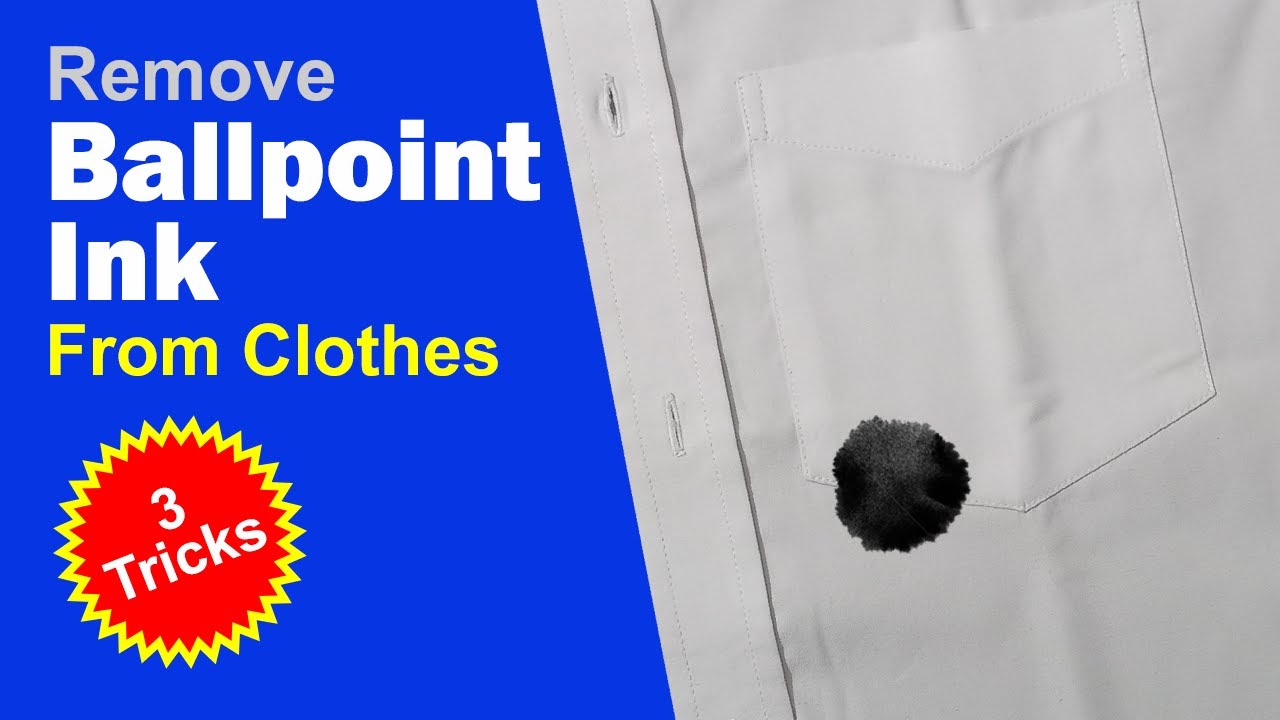 3 Simple Ways to Remove Ballpoint Ink from Clothes