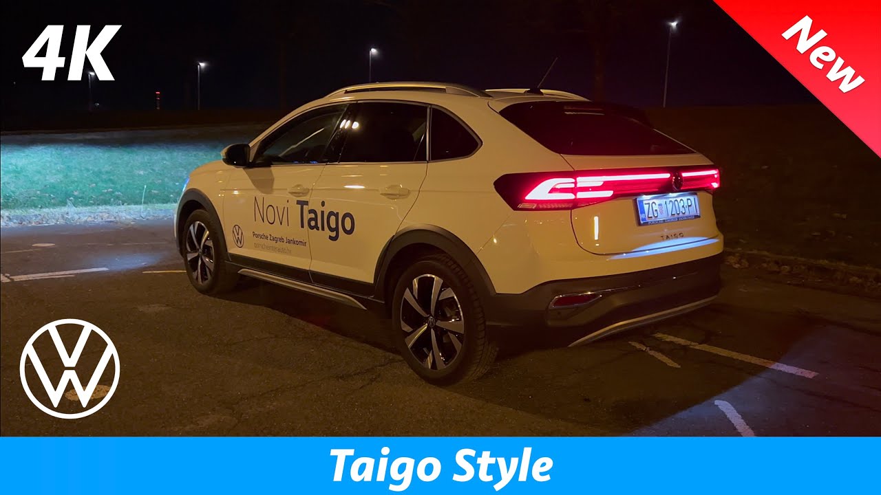 VW Taigo Style 2022 &mdash; первый НОЧНОЙ образ в 4K | Экстерьер - Интерьер (детали), Окружающее освещение