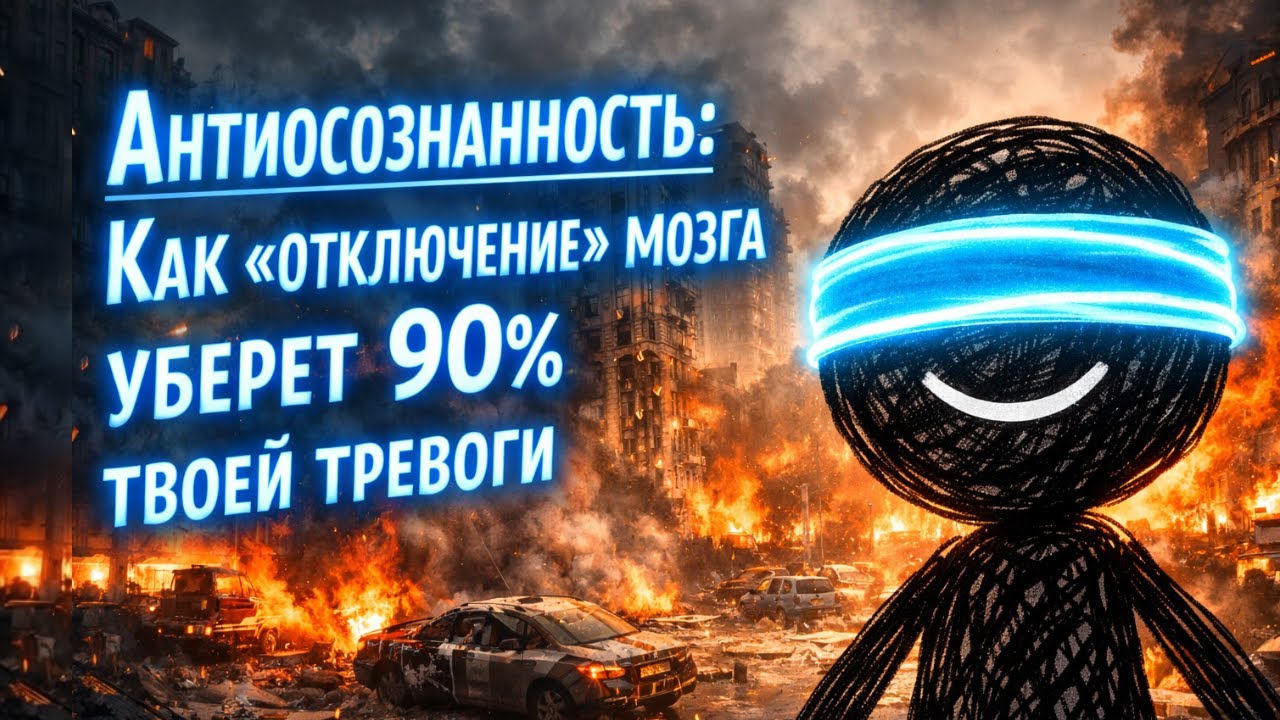 Антиосознанность: Как «отключение» мозга уберет 90% твоей тревоги