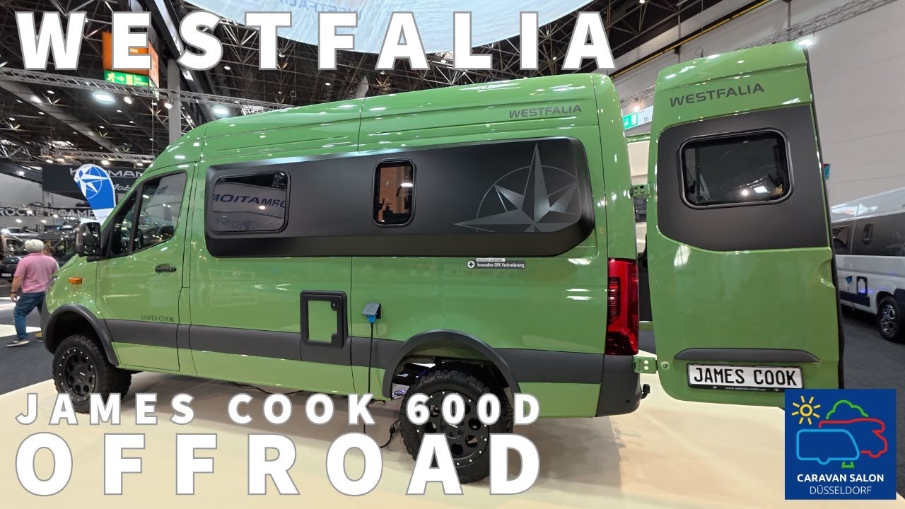 Der Westfalia James Cook 600D | Hochwertiger Van auf Sprinter in toller Farbe | Caravan Salon 2025
