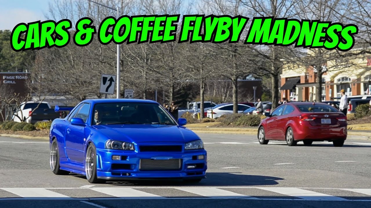 Morrisville Cars & Coffee ROWDY Full sends, Flybys, & Cops!!