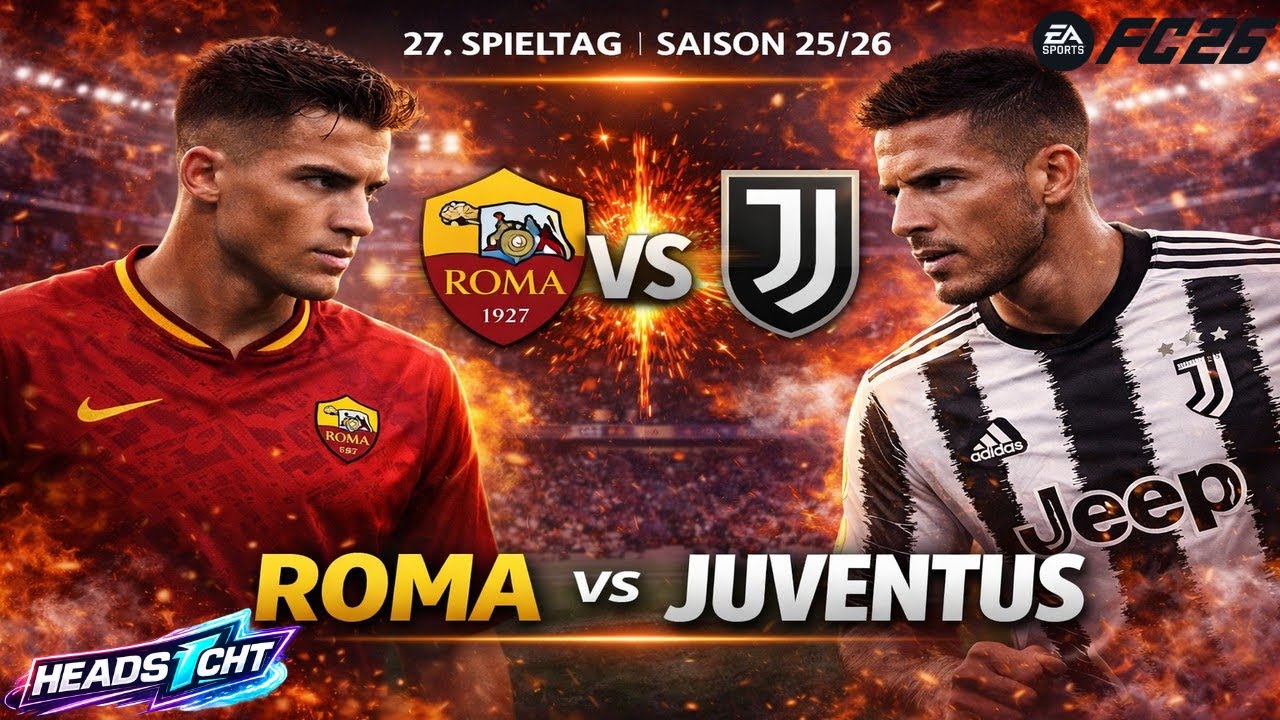 AS Rom vs Juventus Turin 🔥 | 27. Spieltag Serie A | FC 26 