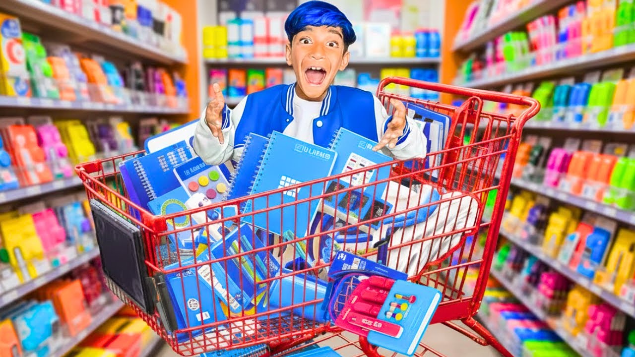 Meu Material Escolar 2026! Só vale a cor azul 🔵🎒🖊️