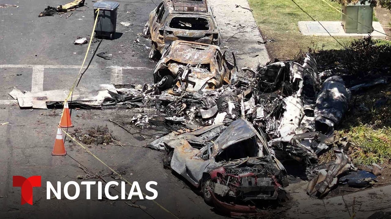 Avión que se estrelló en San Diego llevaba seis personas a bordo | Noticias Telemundo