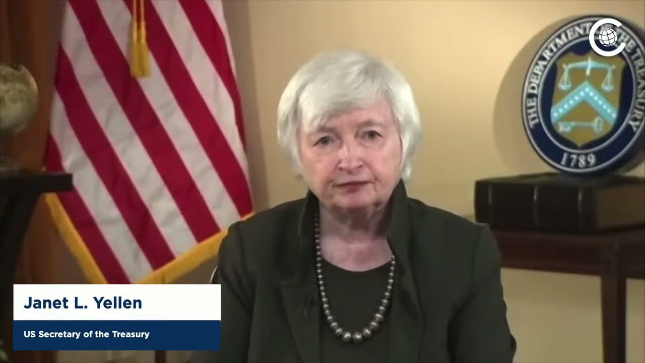 Secretary of Treasury Janet Yellen delivers speech from the Chicago Council on Global Affairs