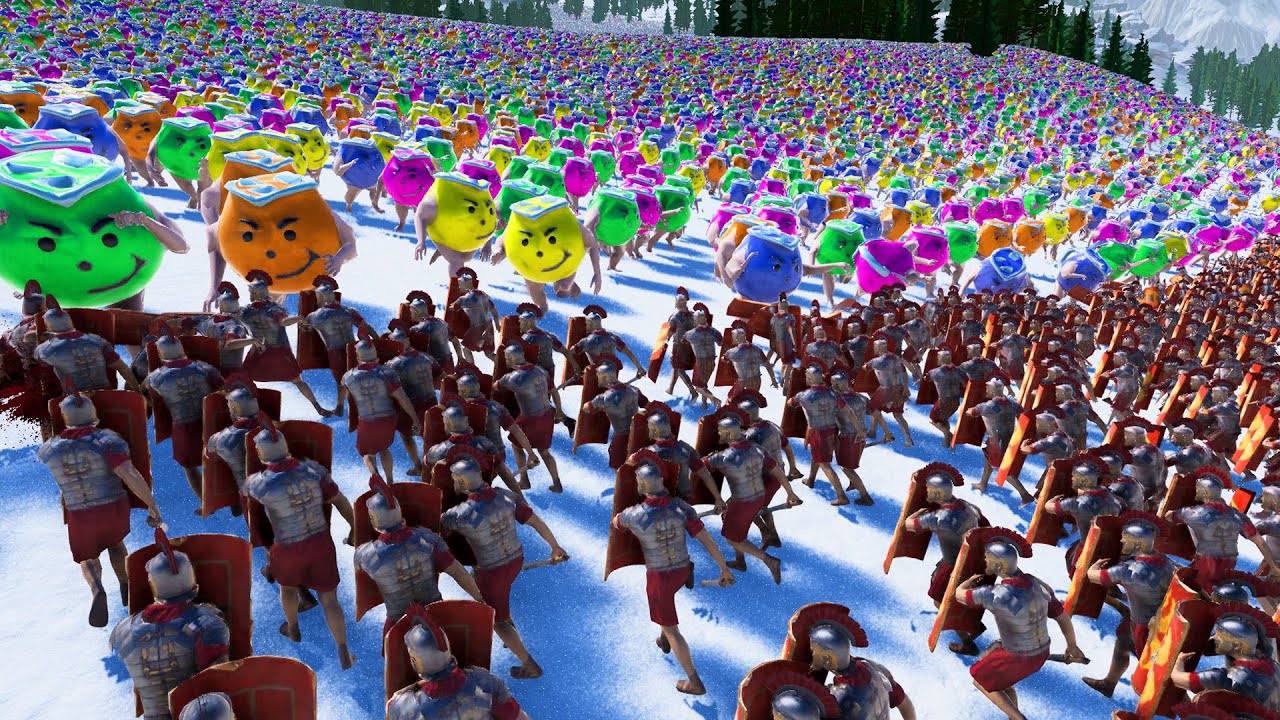 3 Million SPQR Roman Legionnaires vs New KOOL AID MEN Horde! - Ultimate Epic Battle Simulator 2
