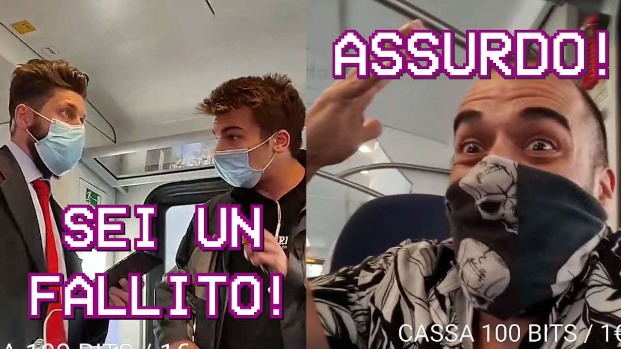ERKOLE E GABBRONE LITIGANO CON I CONTROLLORI DEL TRENO PER UN MOTIVO ASSURDO!