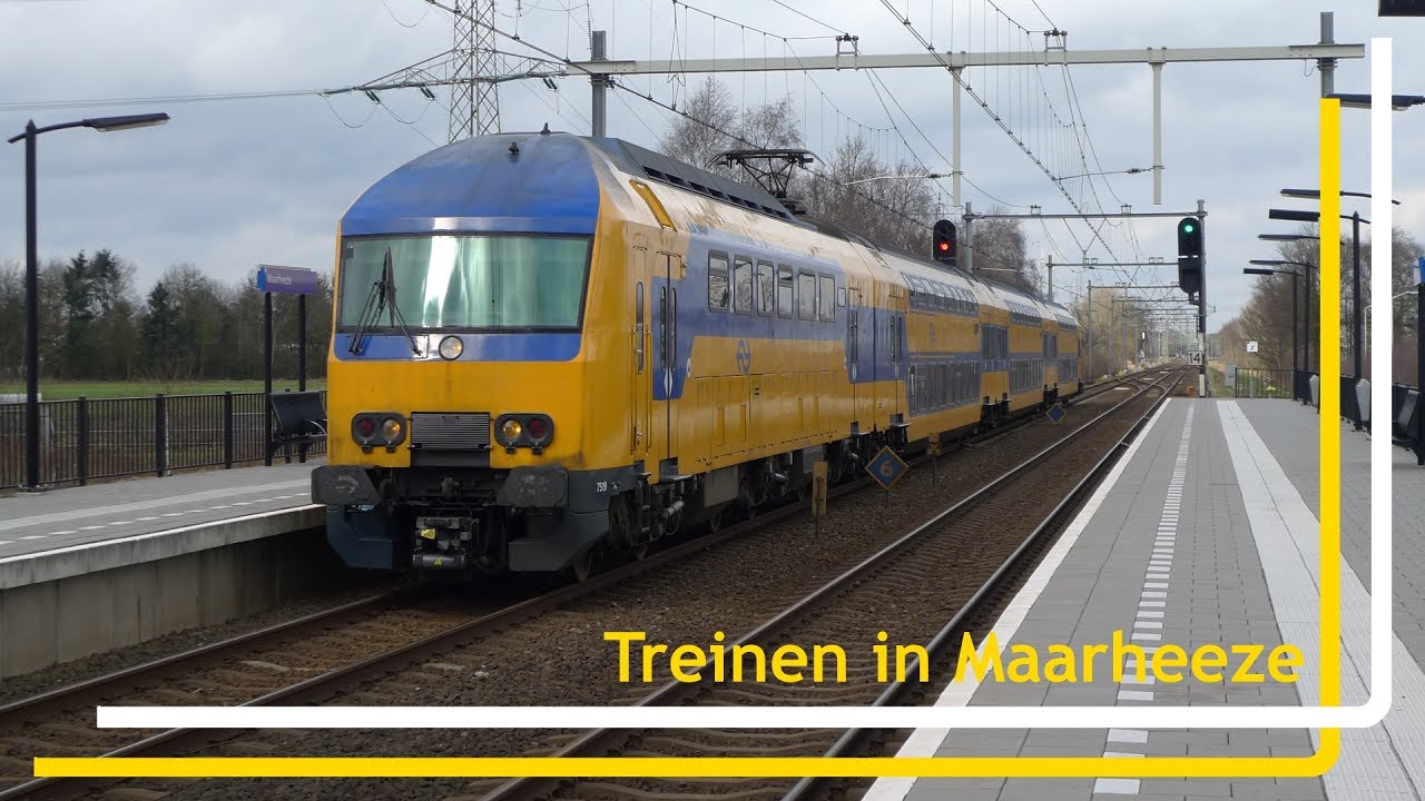 Treinen op station Maarheeze // 1 maart 2017